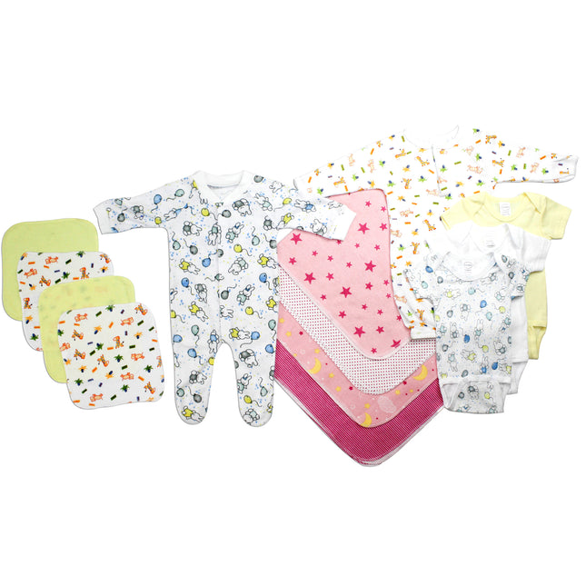 Newborn Baby Girls 13 Pc Layette Baby Shower Gift Set LS_0036