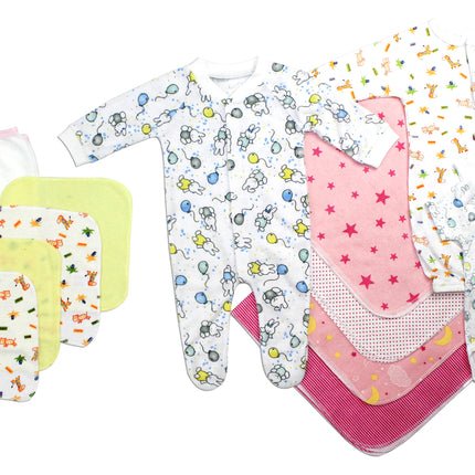 Newborn Baby Girls 14 Pc Layette Baby Shower Gift Set LS_0038