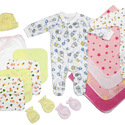 Newborn Baby Girls 21 Pc Layette Baby Shower Gift Set LS_0039