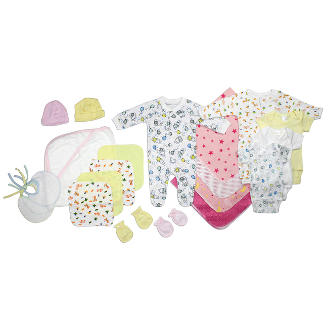 Newborn Baby Girls 21 Pc Layette Baby Shower Gift Set LS_0039