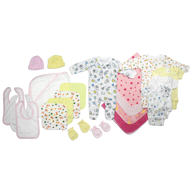 Newborn Baby Girls 21 Pc Layette Baby Shower Gift Set LS_0040