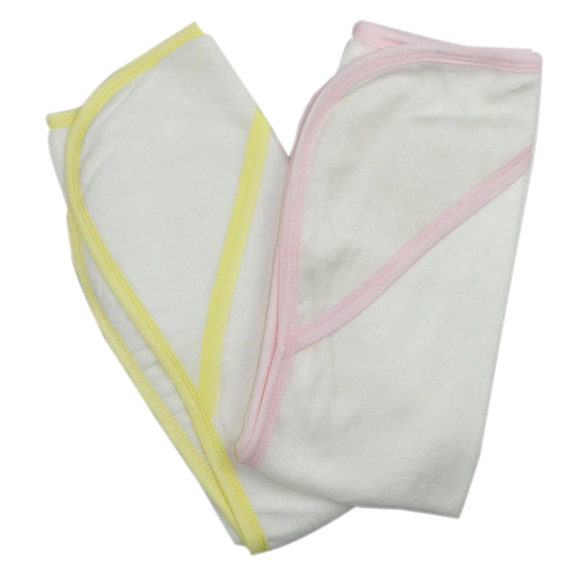 Infant Hooded Bath Towel (Pack of 2) 021B-Pink-021B-Yellow