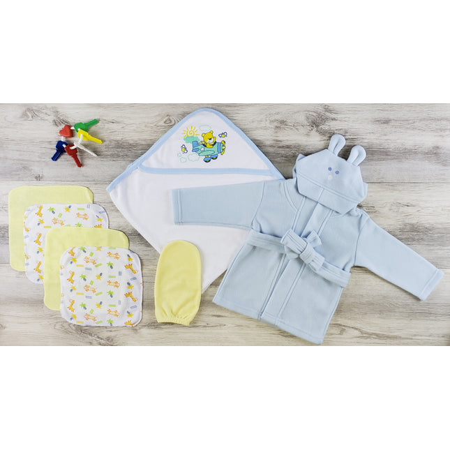 Hooded Towel, Wash Cloth, Mitten and Robe LS_0617