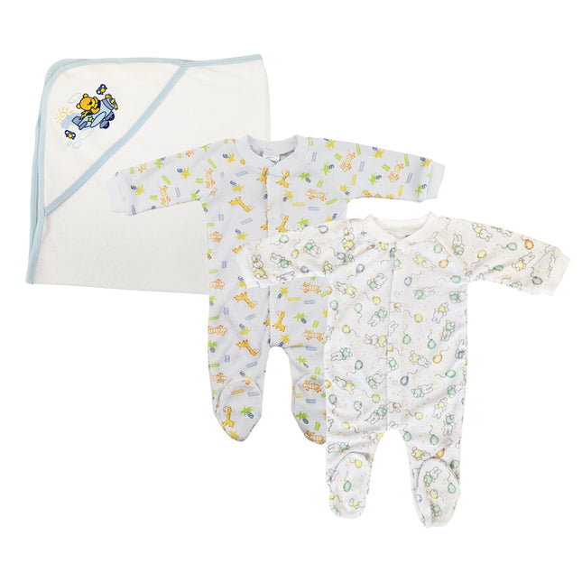 Boy Closed-toe Sleep & Play (Pack of 3 ) NC_0721