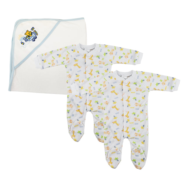 Boy Closed-toe Sleep & Play (Pack of 3 ) NC_0722
