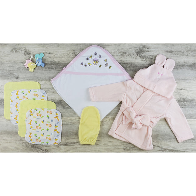 Hooded Towel, Wash Coths, Bath Mittens and Robe LS_0623