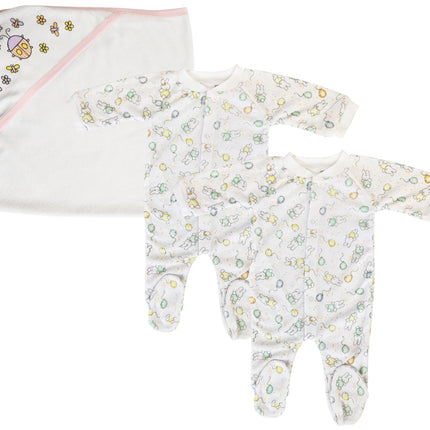 Girl Closed-toe Sleep & Play (Pack of 3 ) NC_0723