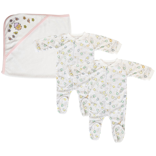Girl Closed-toe Sleep & Play (Pack of 3 ) NC_0723