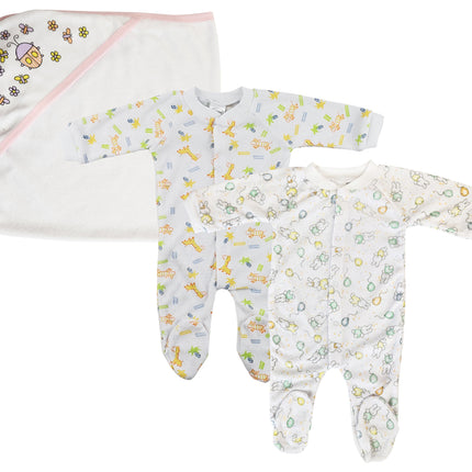 Girl Closed-toe Sleep & Play (Pack of 3 ) NC_0724