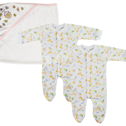 Girl Closed-toe Sleep & Play (Pack of 3 ) NC_0725