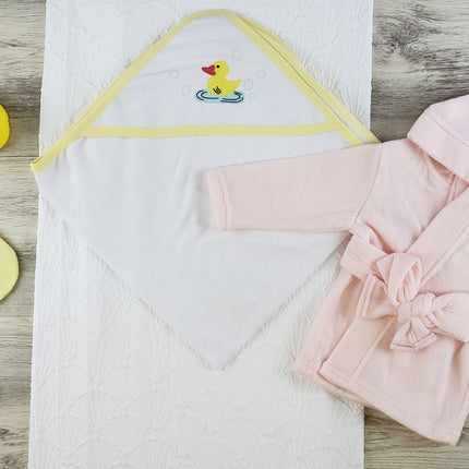 Hooded Towel, Bath Mittens and Robe LS_0631