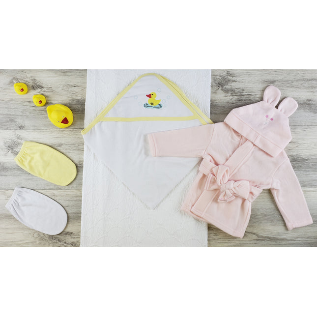 Hooded Towel, Bath Mittens and Robe LS_0631