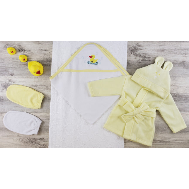 Hooded Towel, Bath Mittens and Robe LS_0632