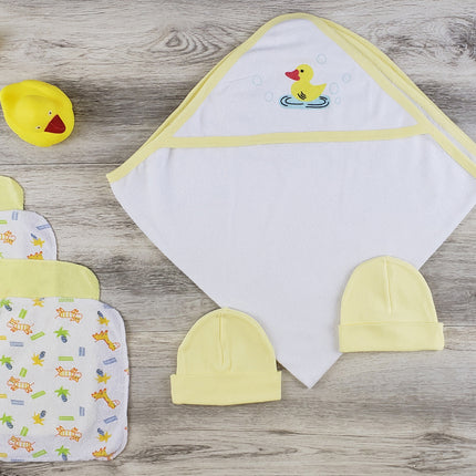Hooded Towel, Bath Mittens and Caps LS_0633