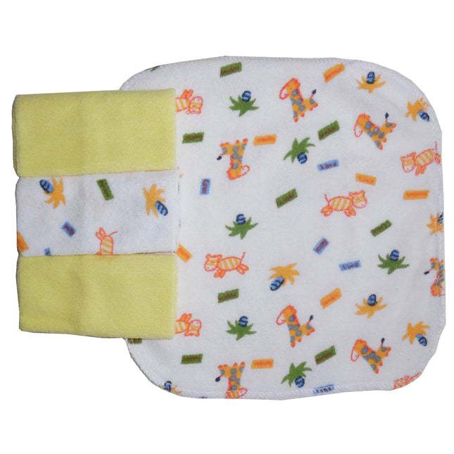 Four Piece Wash Cloth Set 023Pack	