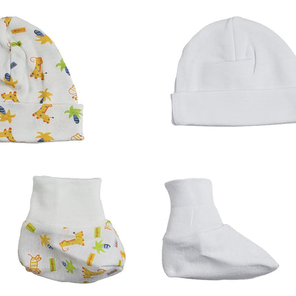 Caps, Booties - 4 pc Set  CS_0026