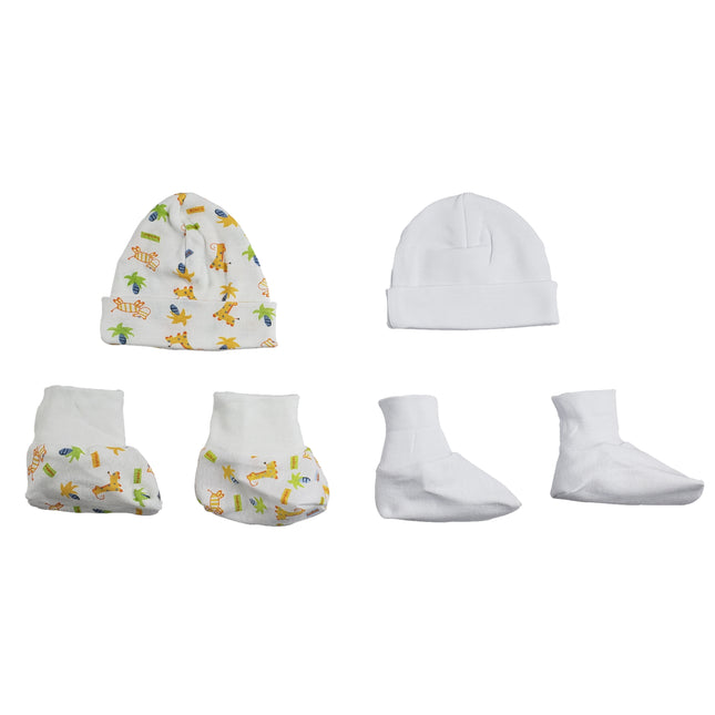 Caps, Booties - 4 pc Set  CS_0026