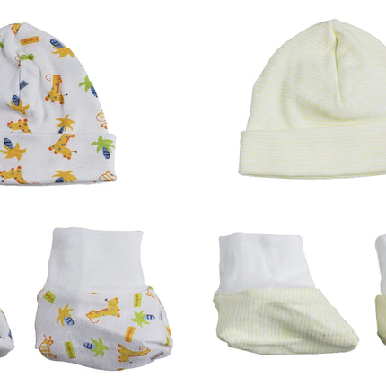 Caps, Booties - 4 pc Set  CS_0028