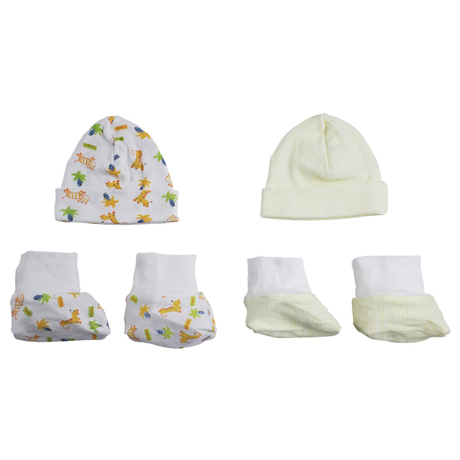 Caps, Booties - 4 pc Set  CS_0028