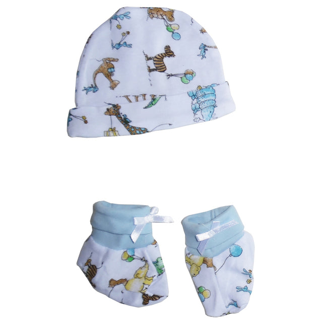 Baby Cap and Bootie Set 030.GIRAFFE