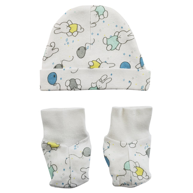 Baby Cap and Bootie Set 030.BUNNY