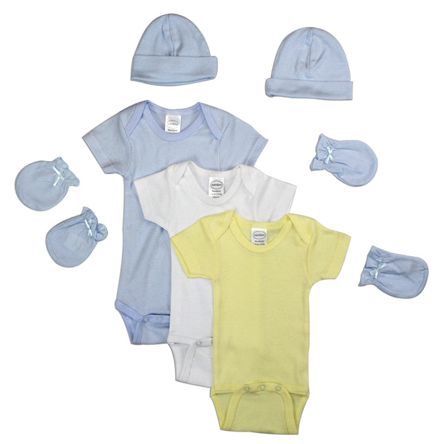 Newborn Baby Boys 7 Pc Layette Baby Shower Gift Set LS_0043