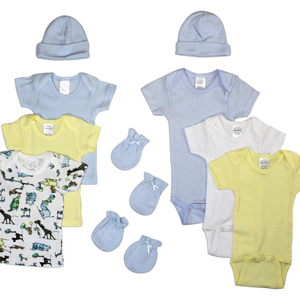 Newborn Baby Boys 10 Pc Layette Baby Shower Gift Set LS_0044