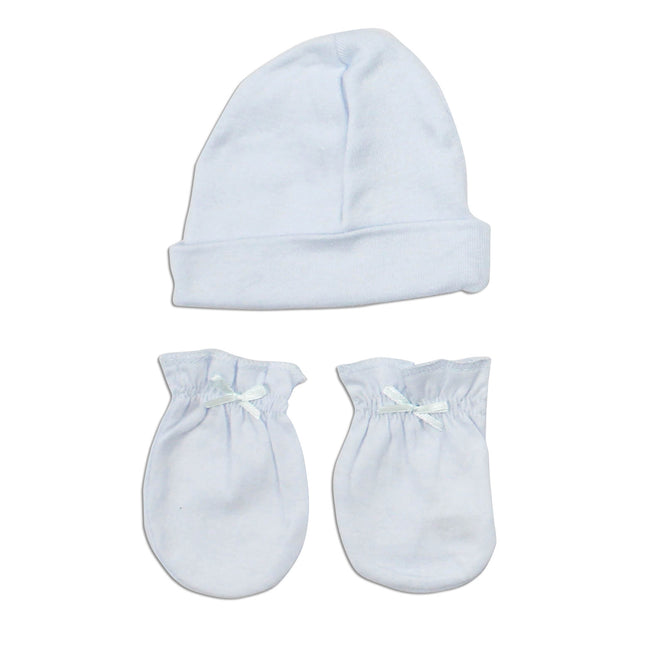 Boys Cap and Mittens 2 Piece Layette Set LS_0045