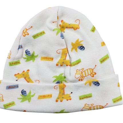Printed Baby Cap 031.GIRAFFE