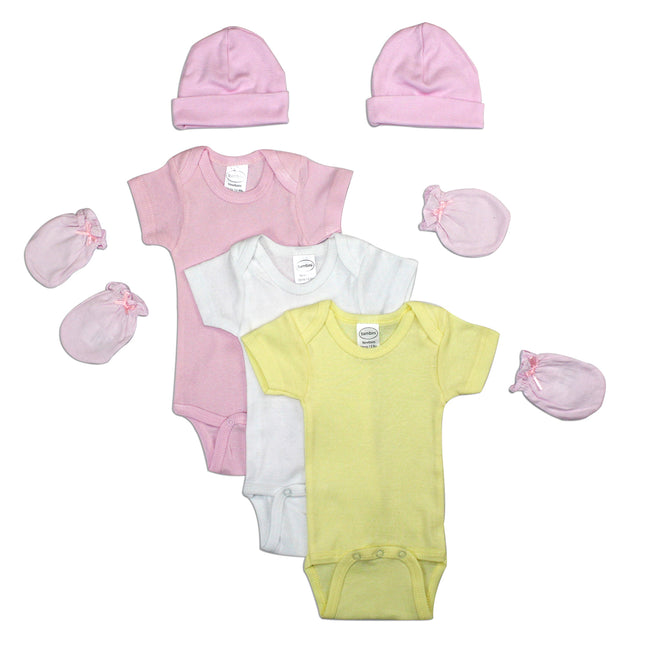 Newborn Baby Girls 7 Pc Layette Baby Shower Gift Set LS_0048