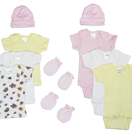 Newborn Baby Girls 10 Pc Layette Baby Shower Gift Set LS_0049