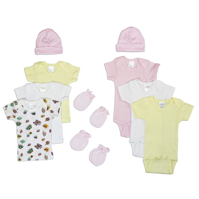 Newborn Baby Girls 10 Pc Layette Baby Shower Gift Set LS_0049