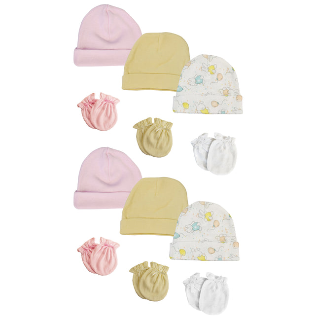 Boys Girls Caps and Mittens (Pack of 12) NC_0275