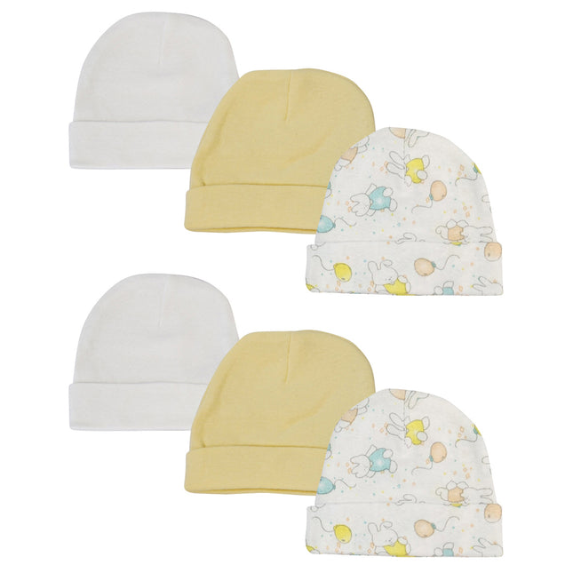 Baby Boy, Baby Girl, Unisex Infant Caps (Pack of 6) NC_0277
