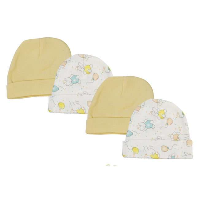 Baby Boy, Baby Girl, Unisex Infant Caps (Pack of 4) NC_0281