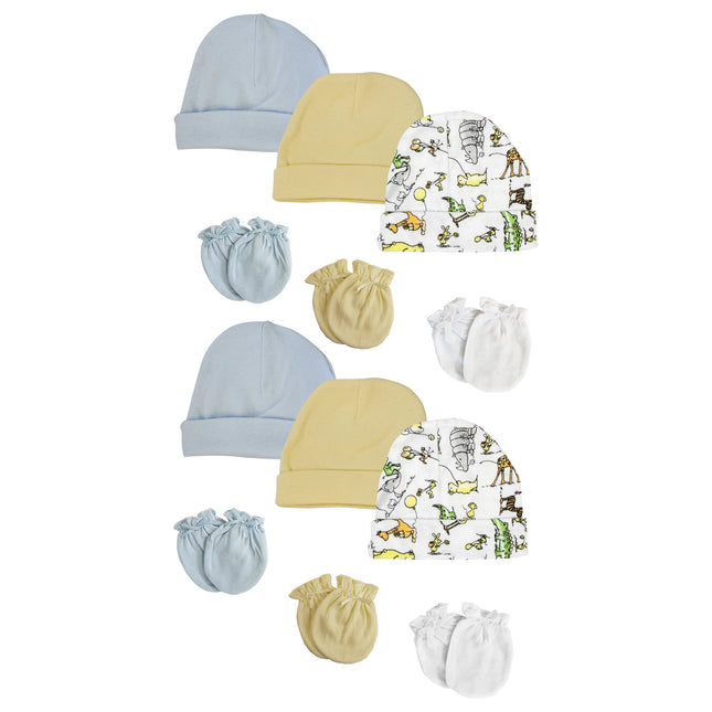 Boys Baby Caps and Mittens (Pack of 12) NC_0293