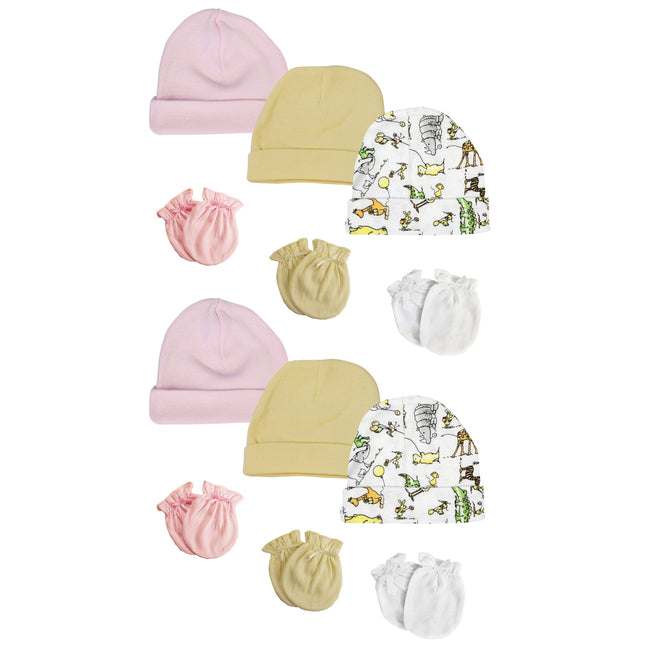 Boys Girls Caps and Mittens (Pack of 12) NC_0299