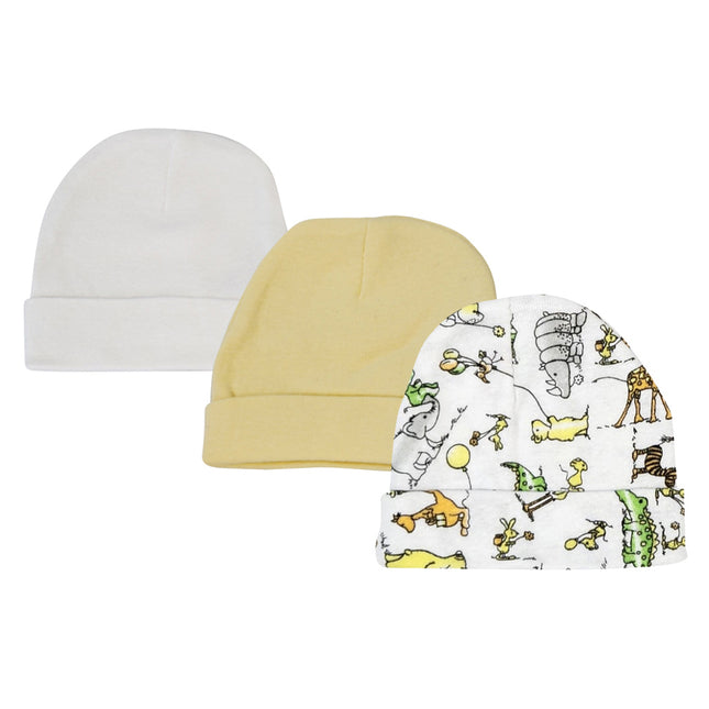 Baby Boy, Baby Girl, Unisex Infant Caps (Pack of 3) NC_0300