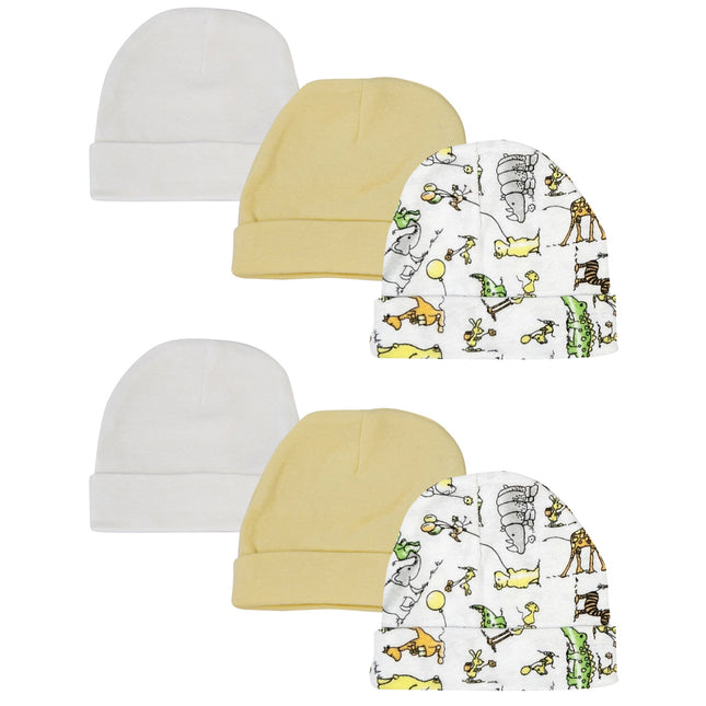 Baby Boy, Baby Girl, Unisex Infant Caps (Pack of 6) NC_0301