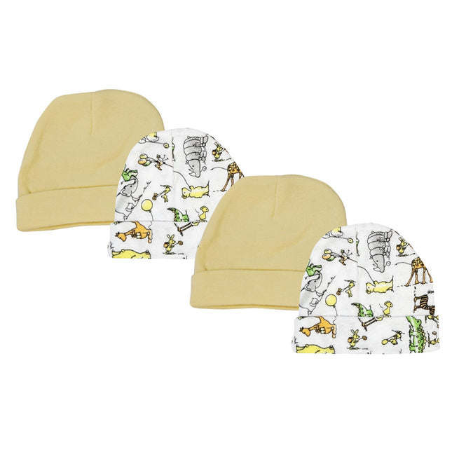 Baby Boy, Baby Girl, Unisex Infant Caps (Pack of 4) NC_0305