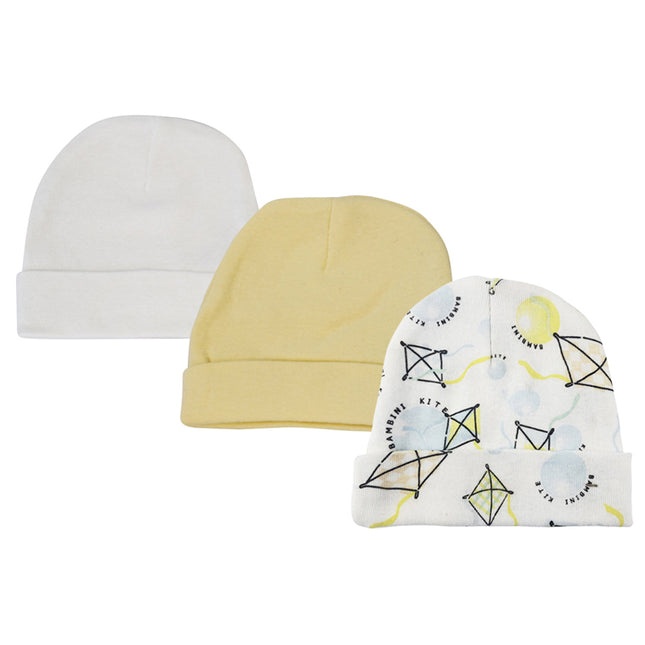 Baby Boy, Baby Girl, Unisex Infant Caps (Pack of 3) NC_0327