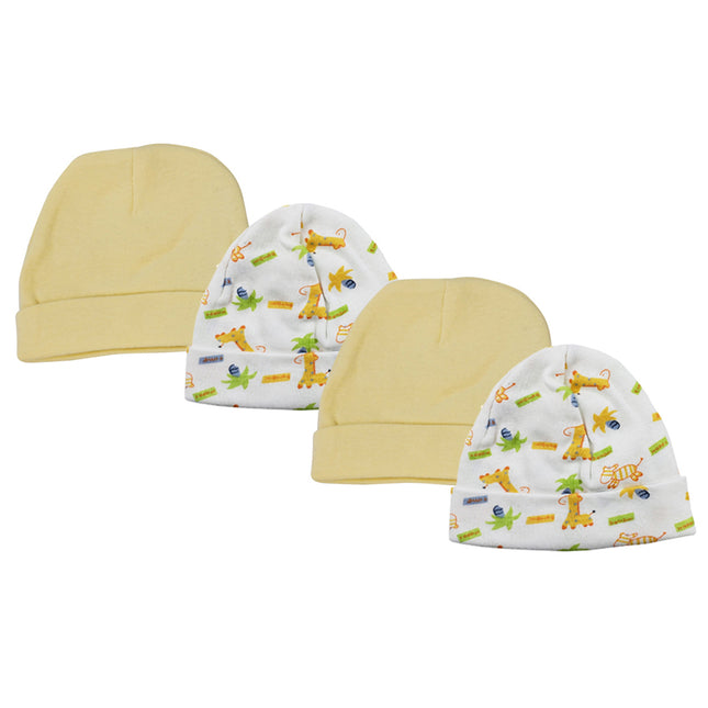 Baby Boy, Baby Girl, Unisex Infant Caps (Pack of 4) NC_0332