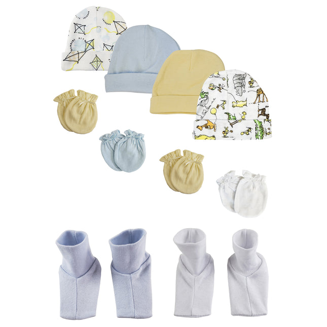 Baby Boys Caps, Booties and Mittens (Pack of 10) NC_0340