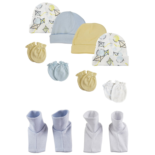 Baby Boys Caps, Booties and Mittens (Pack of 10) NC_0344