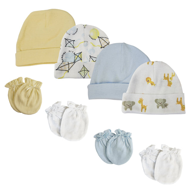 Baby Boys Caps and Mittens (Pack of 8) NC_0345