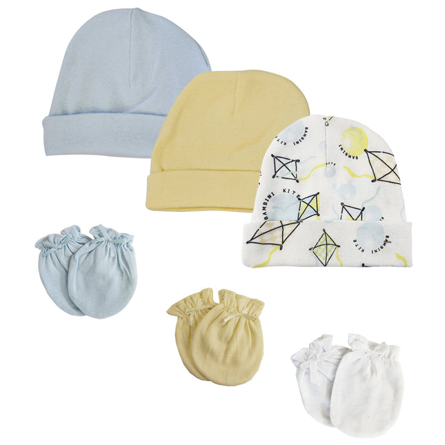 Baby Boys Caps and Mittens (Pack of 6) NC_0347