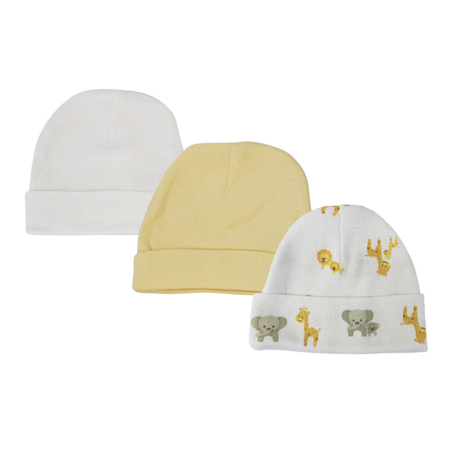 Baby Boy, Baby Girl, Unisex Infant Caps (Pack of 3) NC_0387