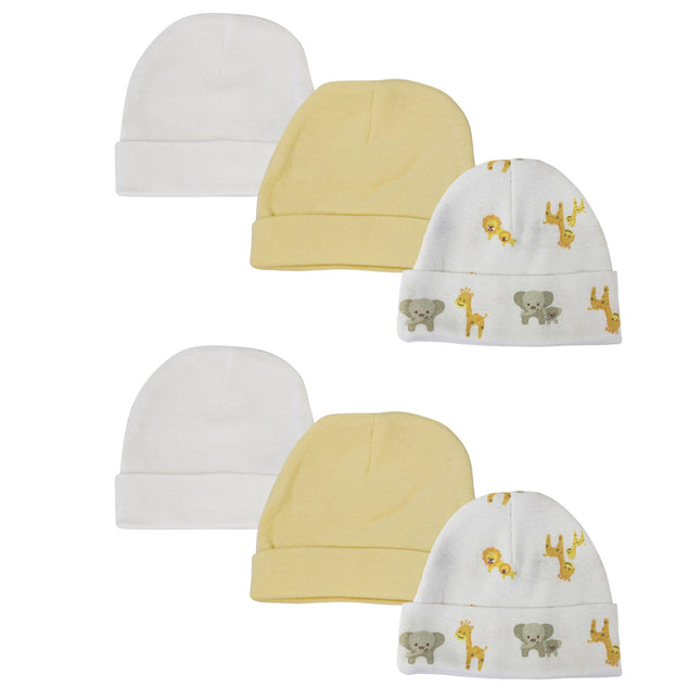Baby Boy, Baby Girl, Unisex Infant Caps (Pack of 6) NC_0388