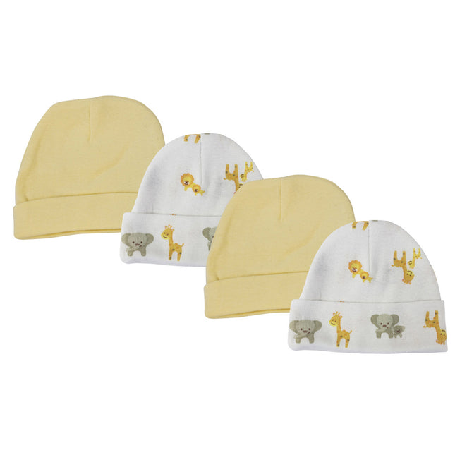Baby Boy, Baby Girl, Unisex Infant Caps (Pack of 4) NC_0392