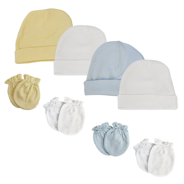 Baby Boys Caps and Mittens (Pack of 8) NC_0396